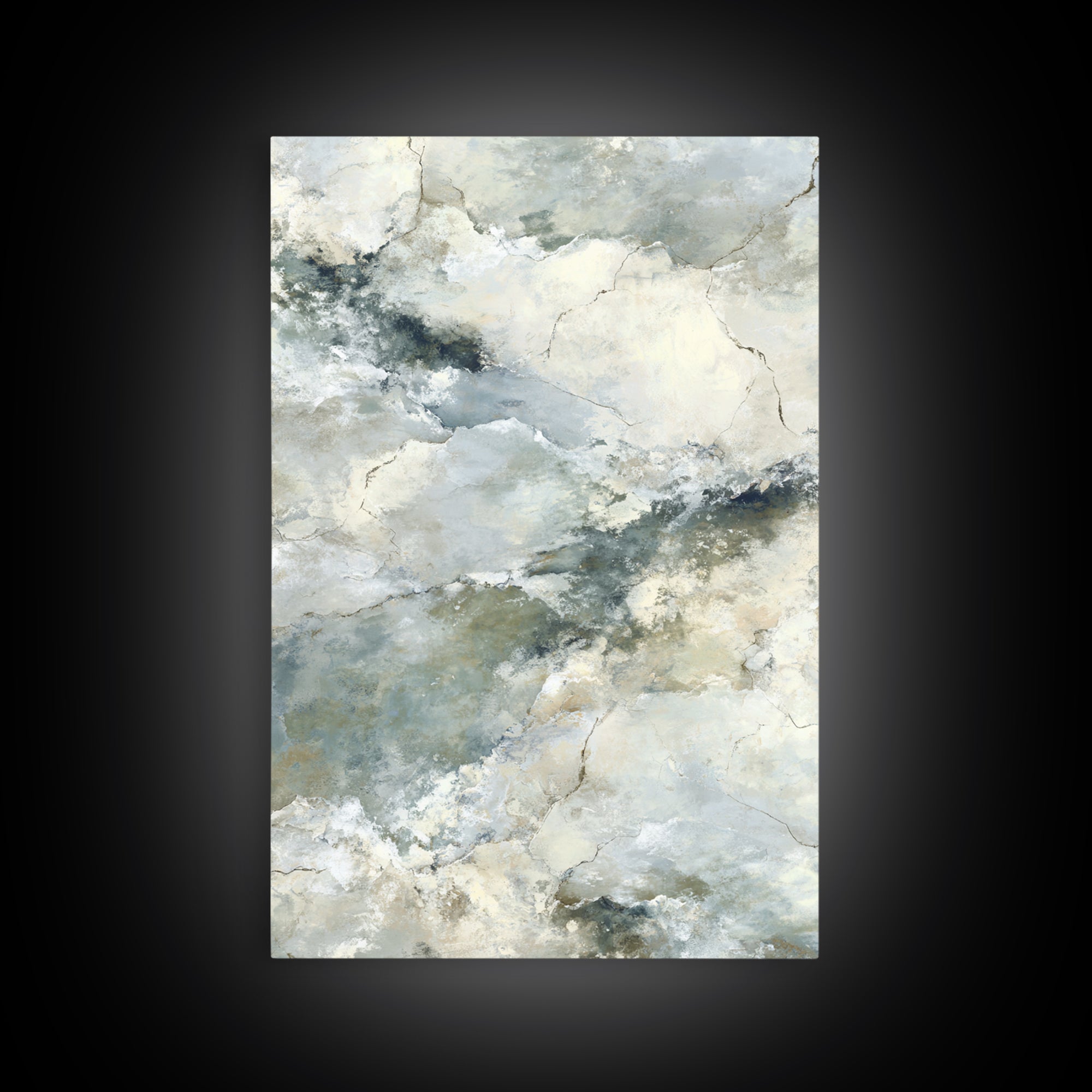 Light Marble Texture Abstract Framed Canvas Print, Waiting Room Art, Neutral Decor, Waiting Room Decor, Fine Art, Calm, WRA-2x3-56