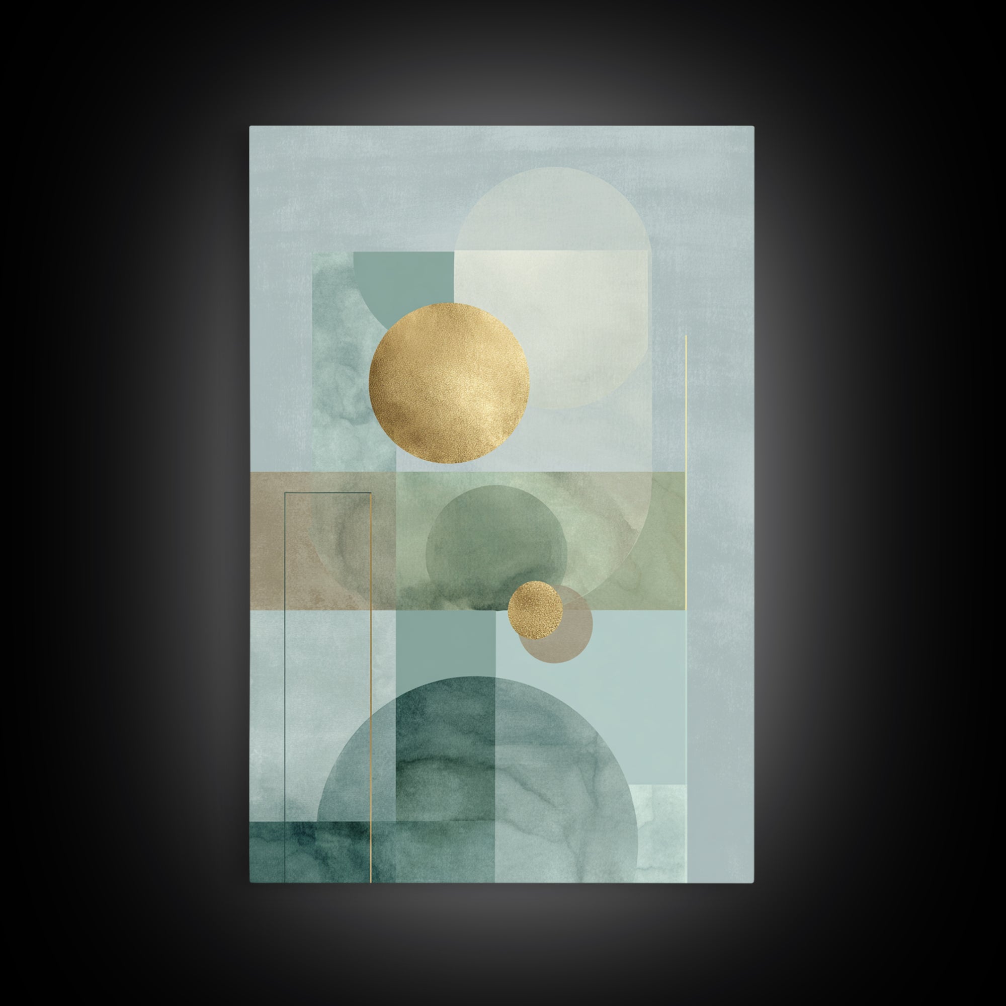 Minimal Geometric Composition Canvas Print, Waiting Room Art, Printable Art, Waiting Room Decor, Calm, Digital Art Print, WRA-2x3-61