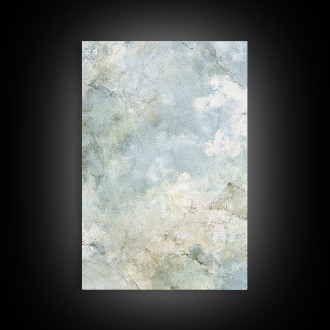 Light Marble Texture Abstract Framed Canvas Print, Waiting Room Art, Contemporary Art, Waiting Room Decor, Abstract Art, Calm, WRA-2x3-80
