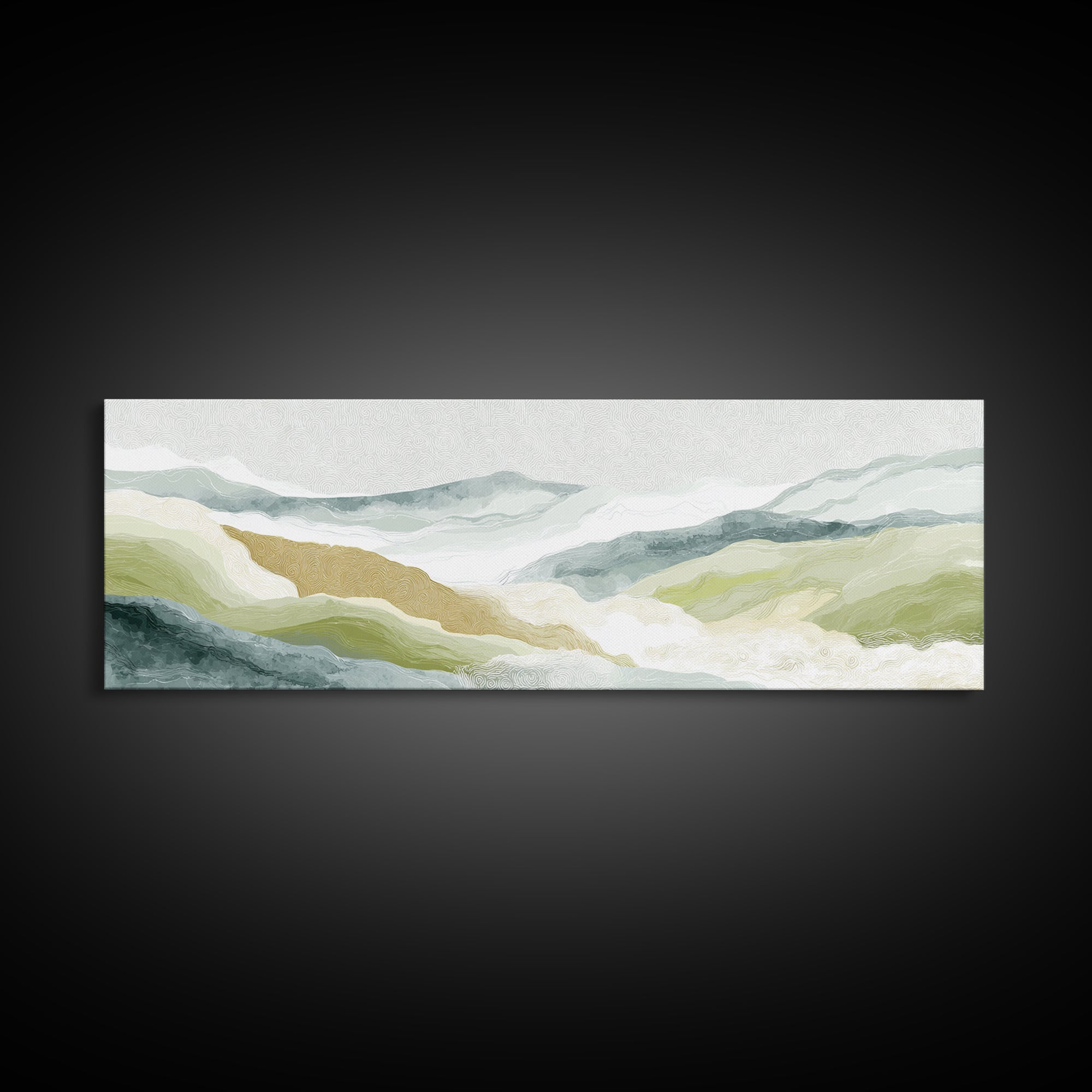 Light Marble Texture Abstract Canvas Print, Waiting Room Art, Landscape, Waiting Room Decor, Abstract Art, Calm, Neutral Decor, WRA-3x1-16