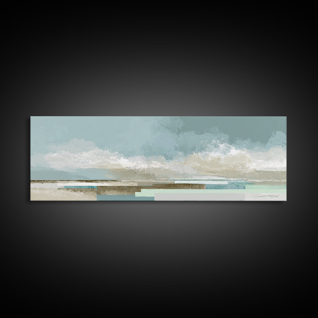 Minimal Geometric Composition Canvas Print, Waiting Room Art, Office Art, Waiting Room Decor, Abstract Art, Calm, Gallery Decor, WRA-3x1-21