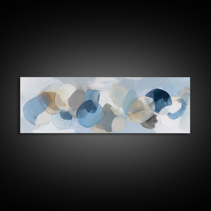 Modern Neutral Arch Abstraction Framed Canvas Print, Waiting Room Art, Office Wall Decor, Waiting Room Decor, Abstract Art, WRA-3x1-37