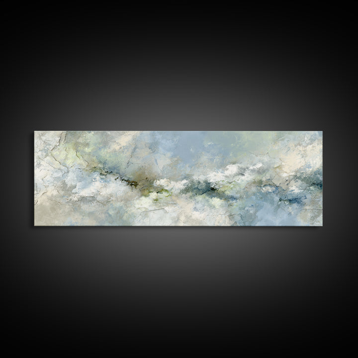 Light Marble Texture Abstract Canvas Print, Waiting Room Art, Gallery Decor, Waiting Room Decor, Fine Art, Calm, WRA-3x1-40