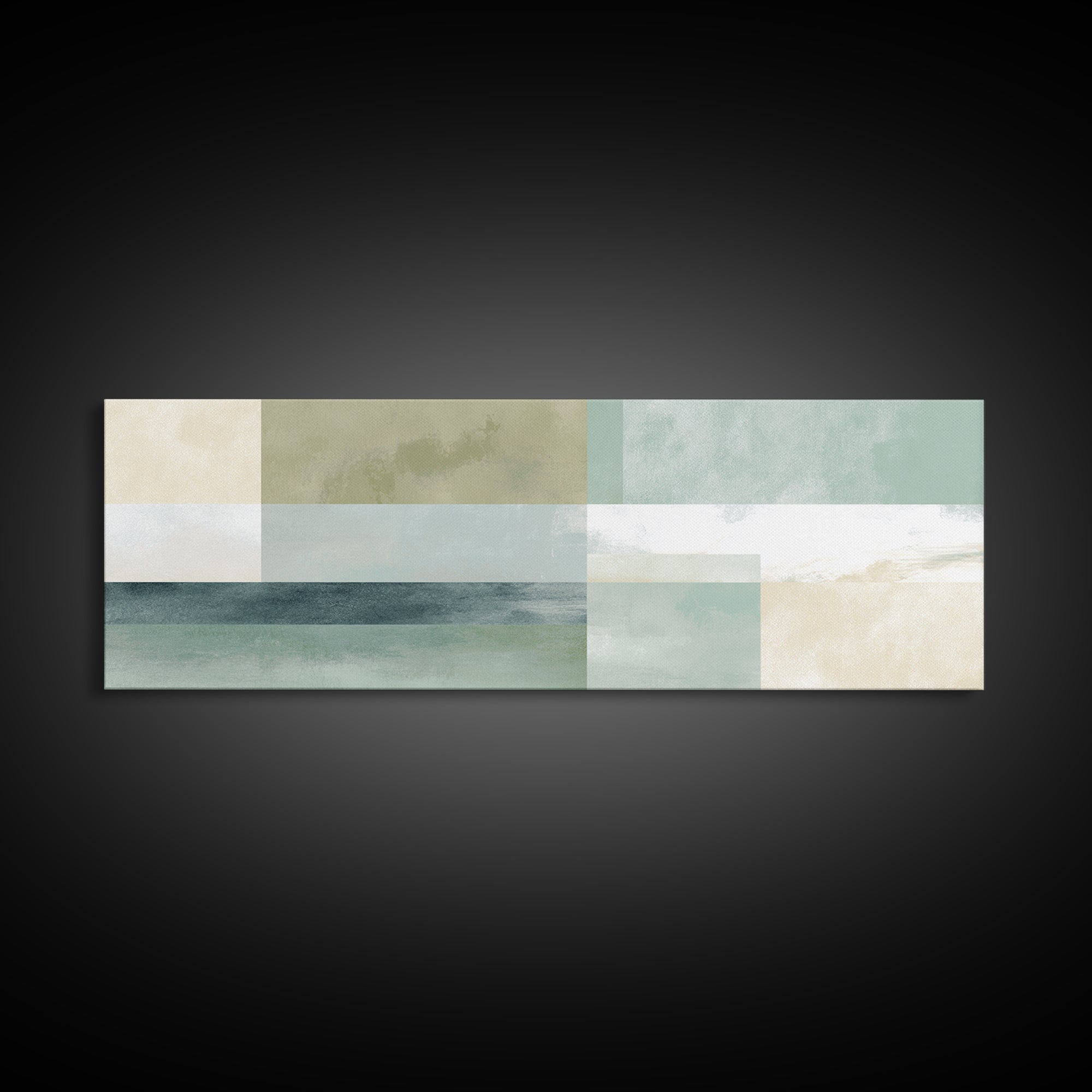 Minimal Geometric Composition Framed Canvas Print, Waiting Room Art, Soundwave Art, Waiting Room Decor, Fine Art, Calm, WRA-3x1-69