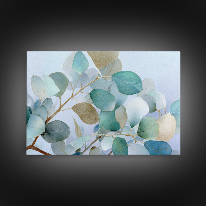 Clean Eucalyptus Leaf Study Canvas Print, Waiting Room Art, Gallery Wall Art, Waiting Room Decor, Calm, Photography Print, WRA-3x2-21
