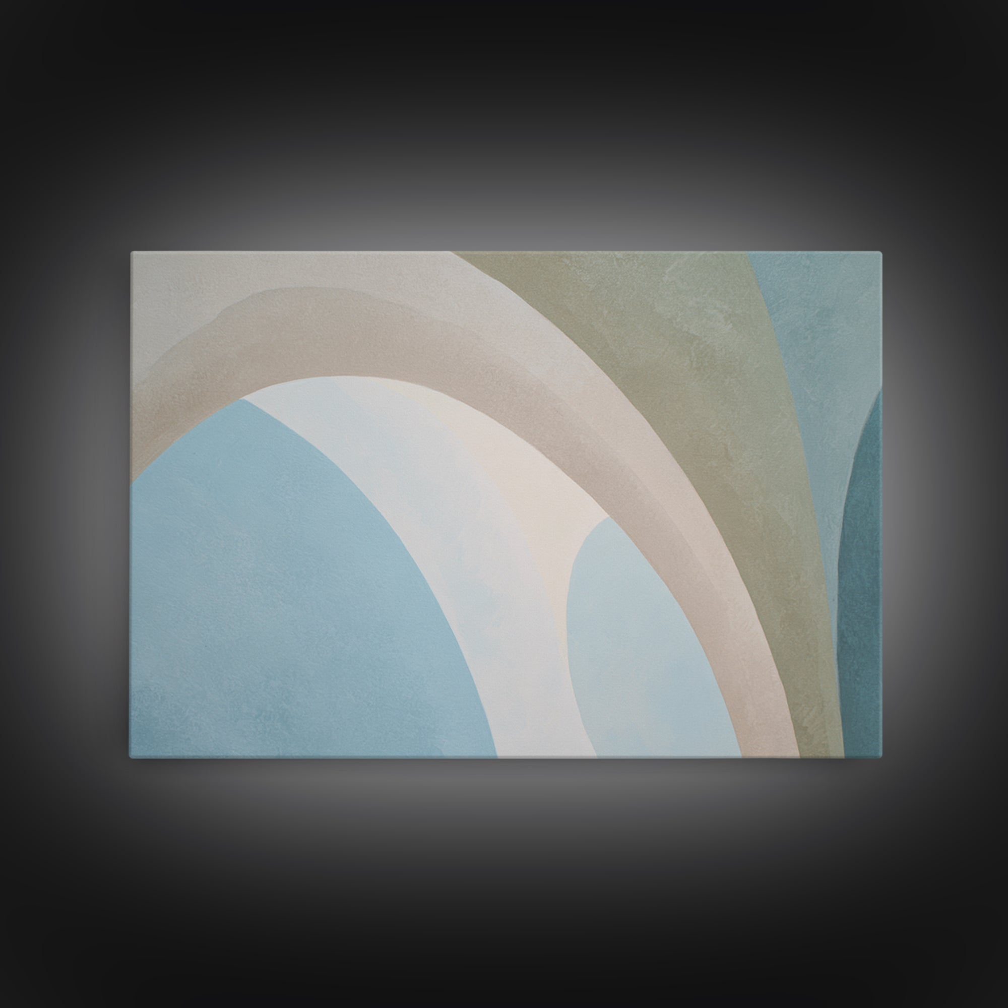 Modern Neutral Arch Abstraction Framed Canvas Print, Waiting Room Art, Office Art, Waiting Room Decor, Fine Art, Calm, WRA-3x2-25