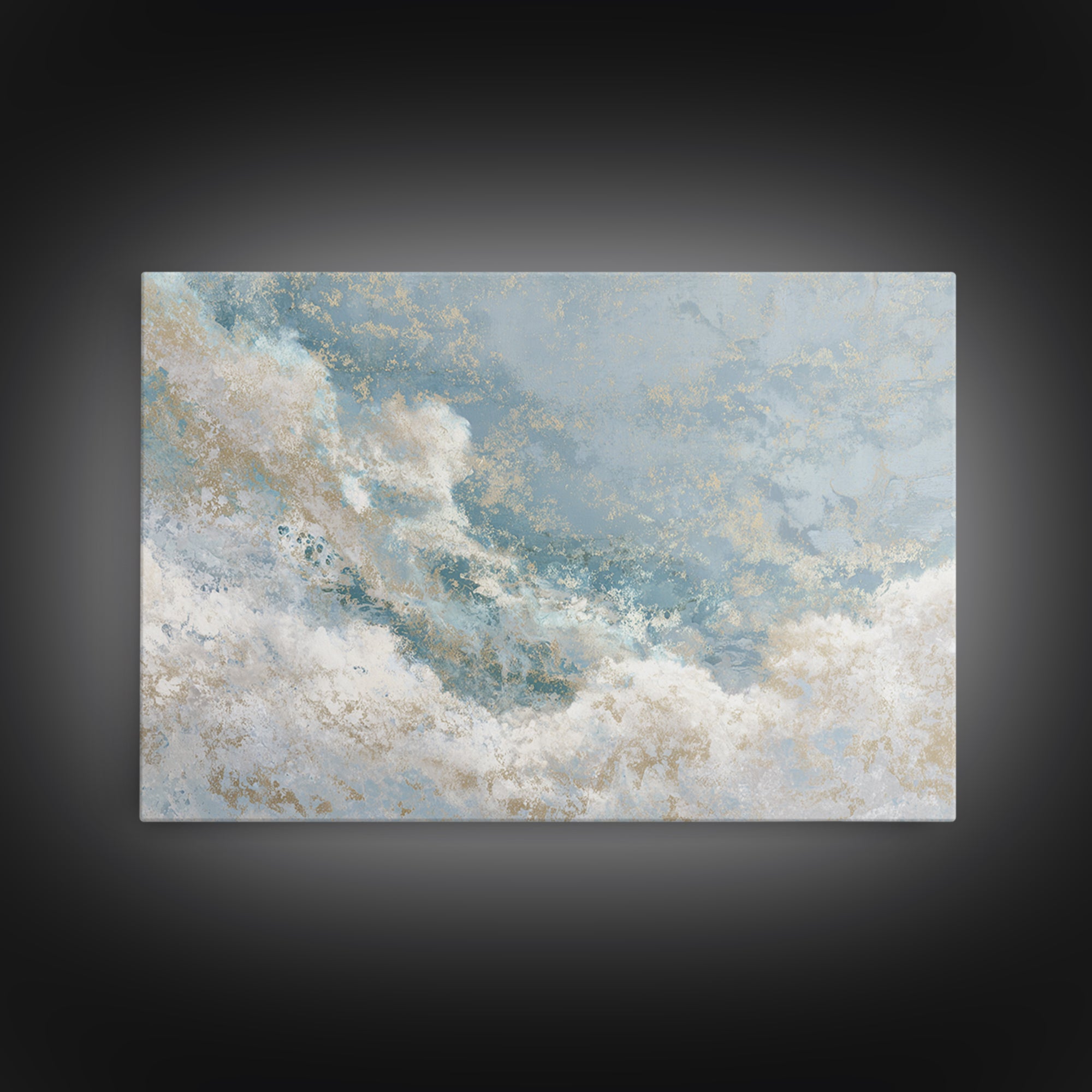 Soft Abstract Waves Canvas Print, Waiting Room Art, Office Wall Decor, Waiting Room Decor, Fine Art, Calm, Photography Print, WRA-3x2-30