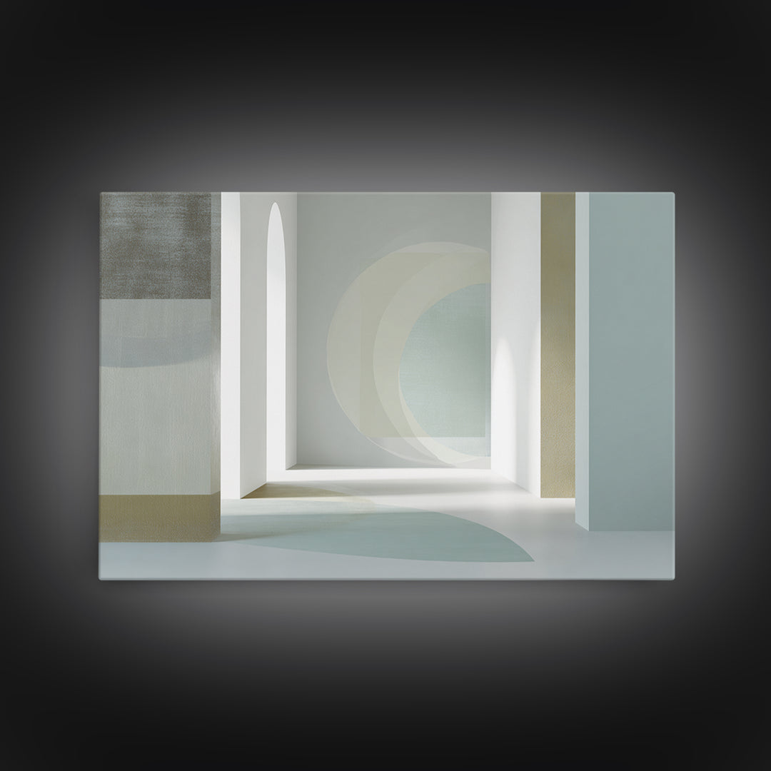 Minimal Geometric Composition Canvas Print, Waiting Room Art, Abstract, Waiting Room Decor, Abstract Art, Calm, Modern Decor, WRA-3x2-33