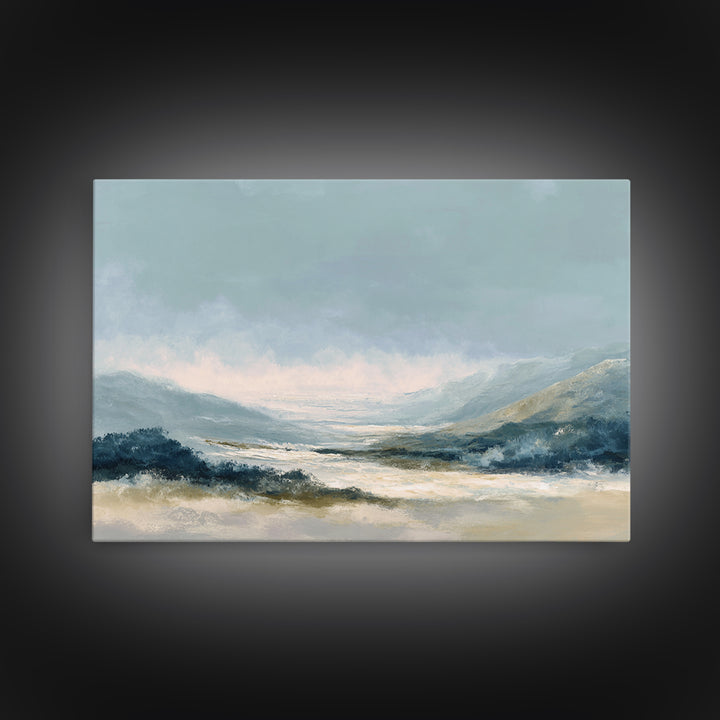 Soft Abstract Waves Canvas Print, Waiting Room Art, Office Wall Decor, Waiting Room Decor, Fine Art, Calm, Photography Print, WRA-3x2-54