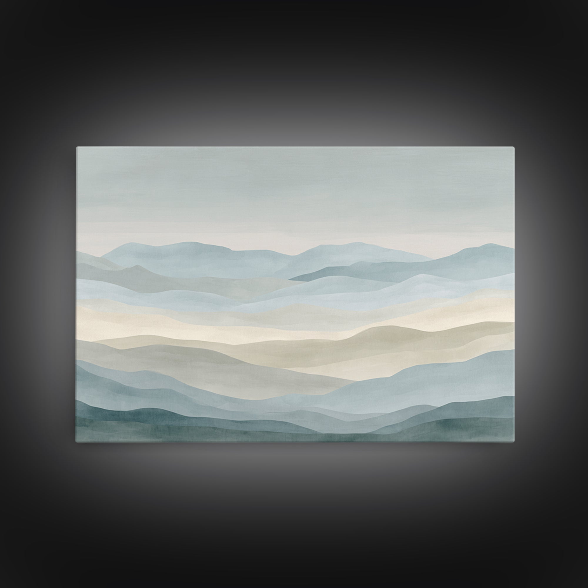 Simple Mountain Layers Canvas Print, Waiting Room Art, Modern Art, Waiting Room Decor, Fine Art, Calm, Therapy Office Decor, WRA-3x2-66