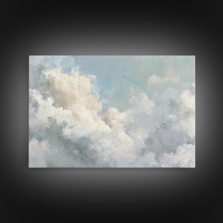 Large Cloudscape with Hopeful Light Canvas Print, Waiting Room Art, Neutral Decor, Waiting Room Decor, Fine Art, Calm, WRA-3x2-68