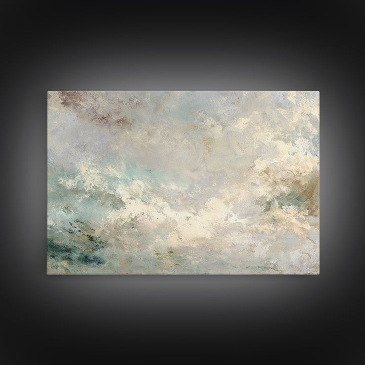 Light Marble Texture Abstract Canvas Print, Waiting Room Art, Dental Art, Waiting Room Decor, Abstract Art, Calm, WRA-3x2-76