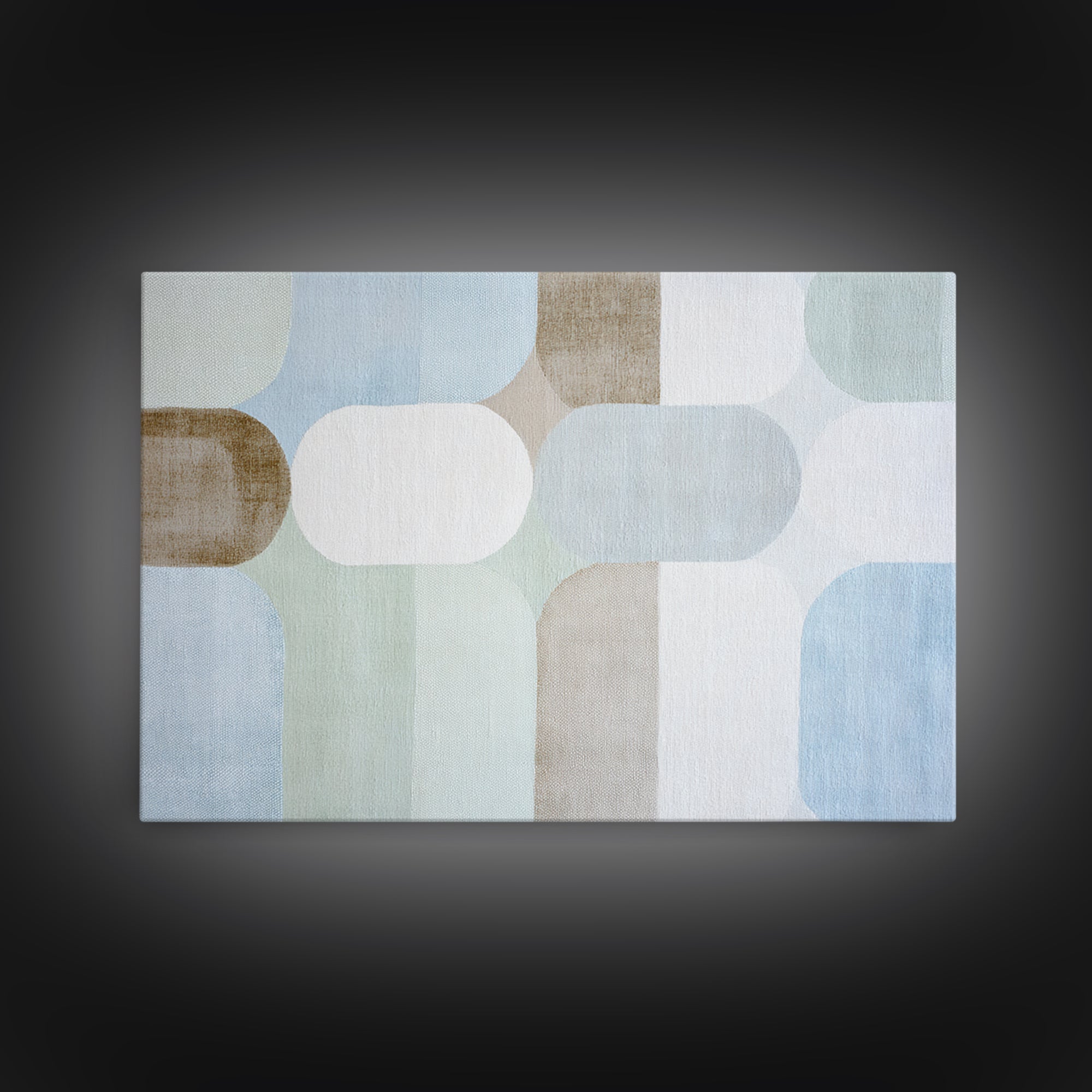 Minimal Geometric Composition Framed Canvas Print, Waiting Room Art, Therapy Office Decor, Waiting Room Decor, Abstract Art, WRA-3x2-81