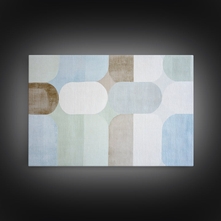 Minimal Geometric Composition Framed Canvas Print, Waiting Room Art, Therapy Office Decor, Waiting Room Decor, Abstract Art, WRA-3x2-81