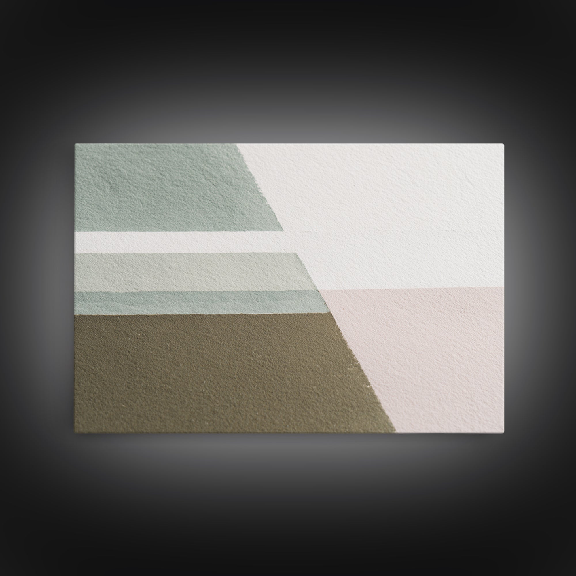 Minimal Geometric Composition Framed Canvas Print, Waiting Room Art, Bauhaus Print, Waiting Room Decor, Fine Art, Calm, WRA-3x2-9