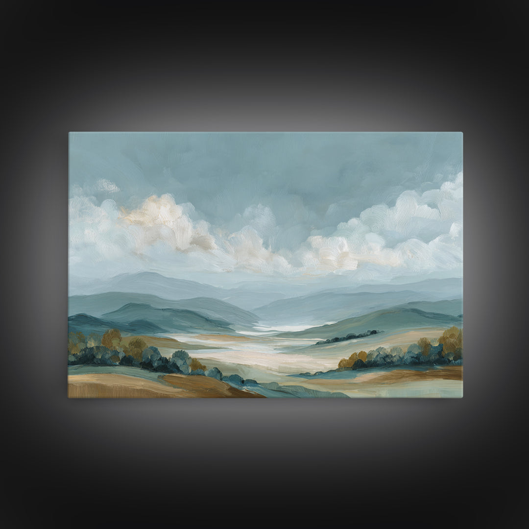 Large Cloudscape with Hopeful Light Framed Canvas Print, Waiting Room Art, Luxury Decor, Waiting Room Decor, Fine Art, Calm, WRA-3x2-92