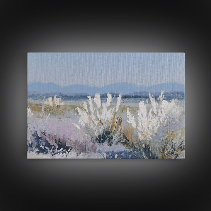 Soft Lavender Botanical Still Life Framed Canvas Print, Waiting Room Art, Art Print, Waiting Room Decor, Watercolor Art, Calm, WRA-3x2-96