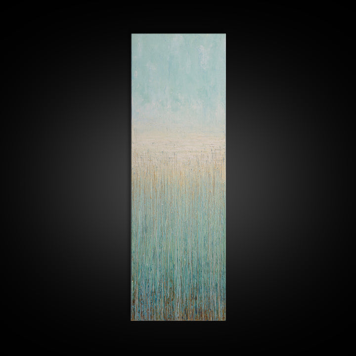 Abstract Breath Waves Framed Canvas Print, Yoga Studio Art, Art Print, Yoga Studio Decor, Fine Art, Balance, Large Wall Decor, YSA-1x3-19