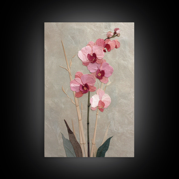 Single Orchid Stem Canvas Print, Zen Art, Boho Wall Art, Living Room Decor, Fine Art, Zen, Flower Print, Neutral Wall Art, ZEN-2x3-31
