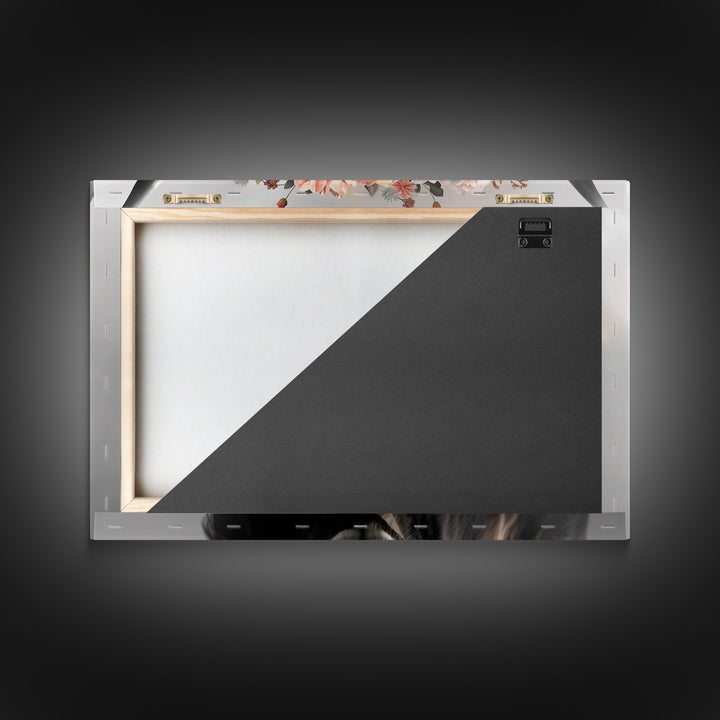 Framed Canvas Wall Art, Cute Cow Wearing Flowers, Farmhouse Decor, Farmhouse Wall At, Extra Large Boho Decor, Modern Art, Minimalist Rustic