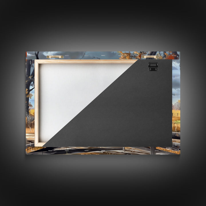 Old Rusty Truck Painting Canvas Print, Wood Framed Wall Art or Metal Art, Vintage Style Wall Art, Farmhouse Decor, Boho Whimsical Art