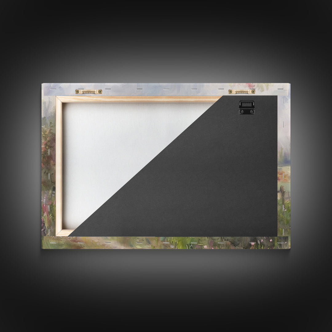 Rustic Farmhouse Decor, Horse Painting Framed Canvas Print, Lake House Decor, Cabin Decor, Interior Design, Farmhouse Home Decor