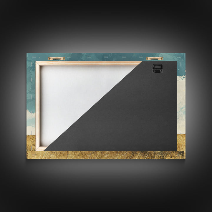 Scenic Landscape Painting Print Of An Abandoned Farm, Original Painting, Art Print, Wood Frame Wall Art, Rustic Decor, Farmhouse Art