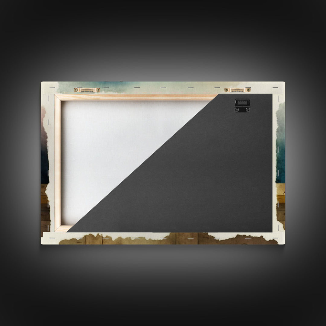 Funny Pickles In A Bar, Watercolor Painting Print, Framed Wall Art, Funny Decor, Kitsch Art, Framed Canvas Pickle Art