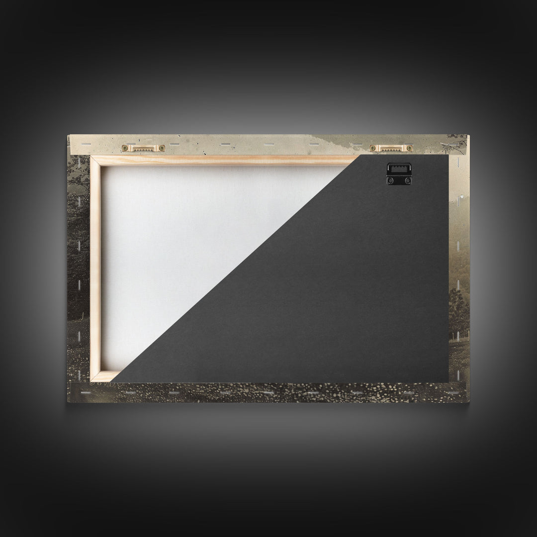 Cabin Wall Art Framed Canvas Print Or Metal Art Print, Pine Forest, Tin Type Photography Style Wall Art, Rustic Farmhouse / Western Decor