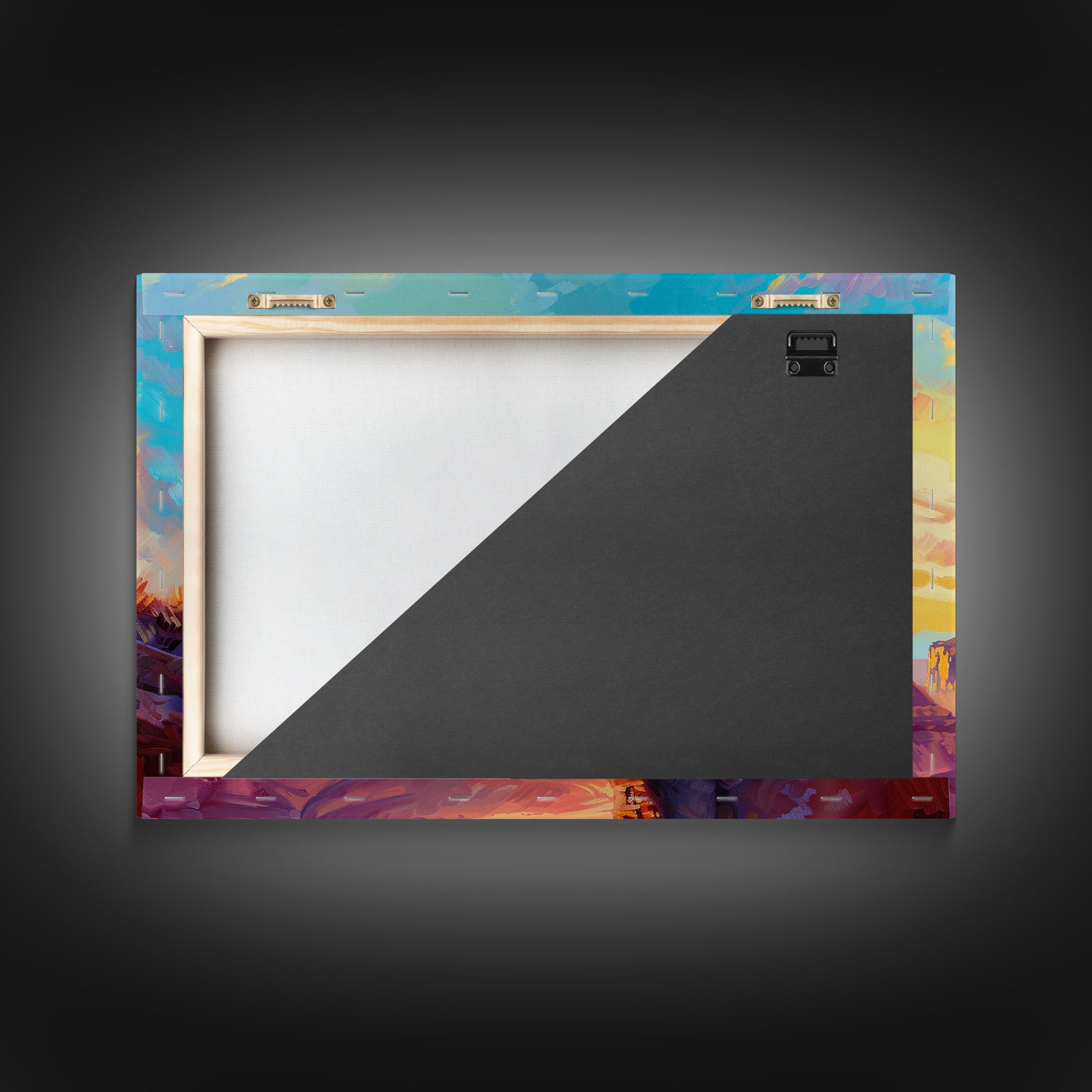 Framed Wall Art Giclée Fine Art Print, Watercolor Painting of A Cowboy On A Mountain Ridge, Rustic Western Decor, Country Decor, Metal Print