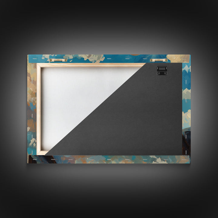 Cowboy In The Clouds | Framed Canvas Print or Metal Art | Wild West Decor | Cottagecore | Southwestern Art Home Decor, Farmhouse Western Art