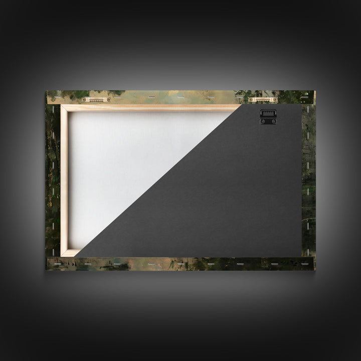 Early American Landscape Painting Framed Canvas Print | Oil Painting Print | Metal Art | Landscape Painting | Living Room Art | Home Decor