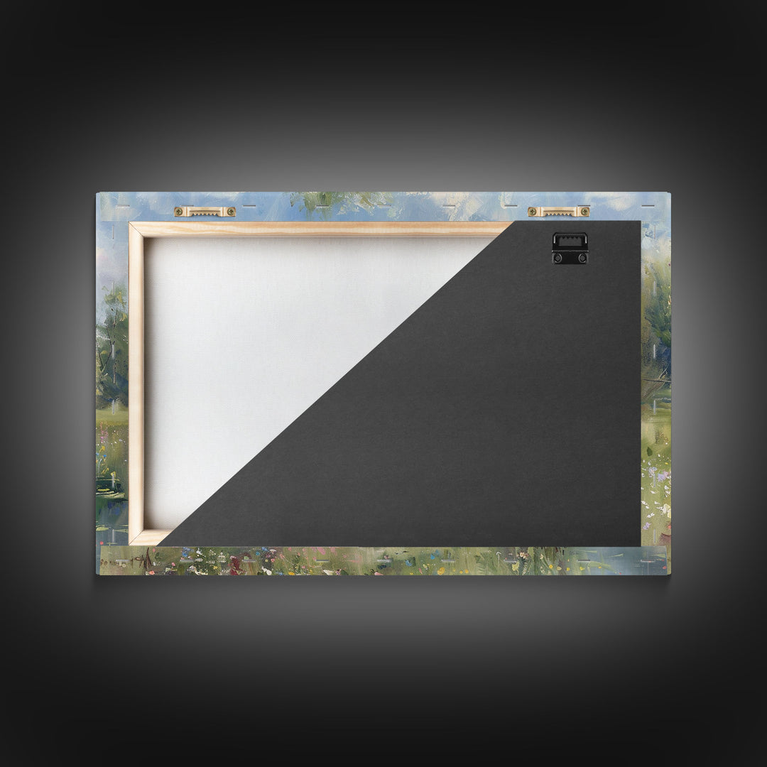 Cottagecore Farmhouse Print, Framed Wall Art, Wood Frame Art, Metal Print, Wall Art, Large Art, Landscape Painting, Country Decor