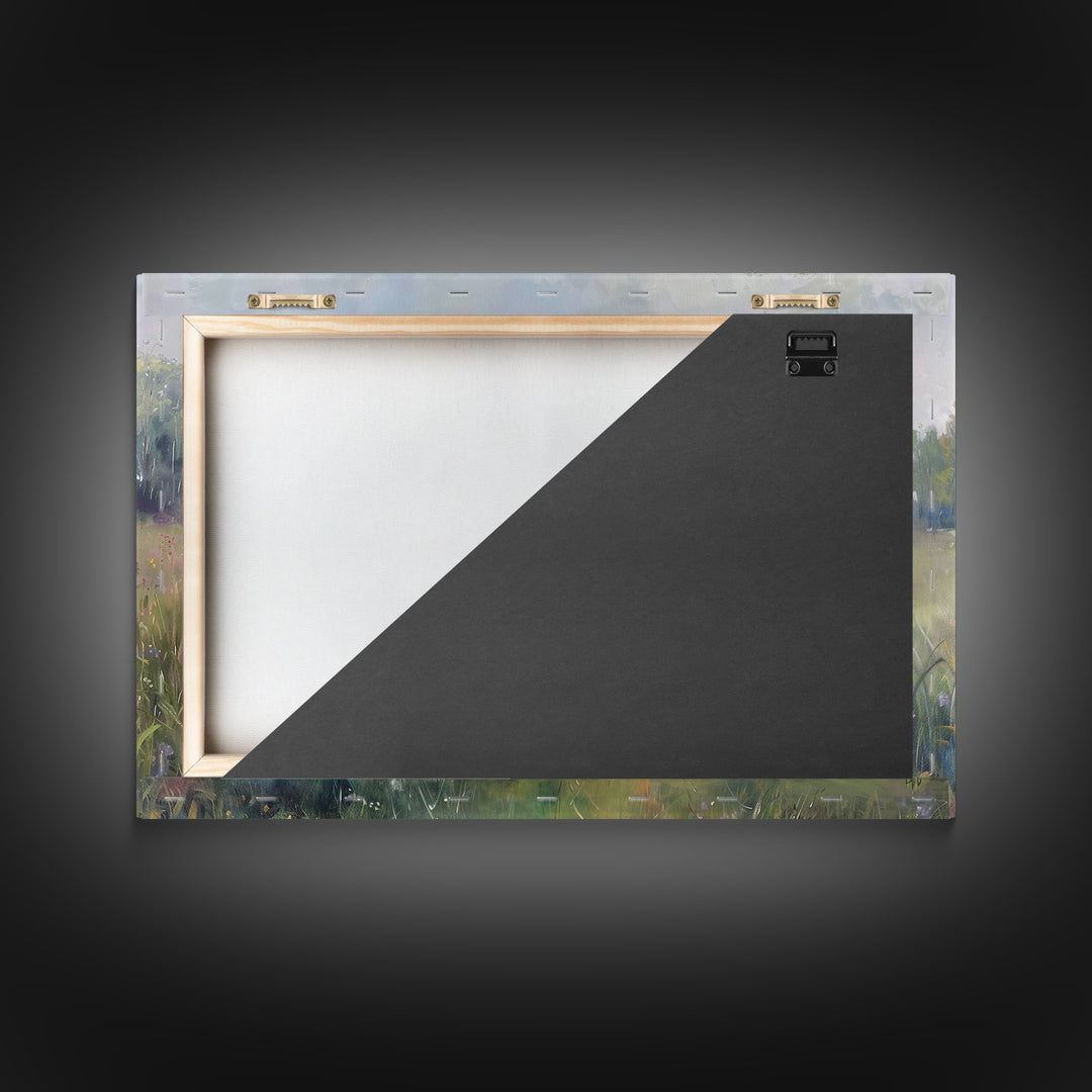 Cottagecore Wildflowers Farmhouse Print, Framed Wall Art, Wood Frame Art, Metal Print, Wall Art, Landscape Painting, Country Decor