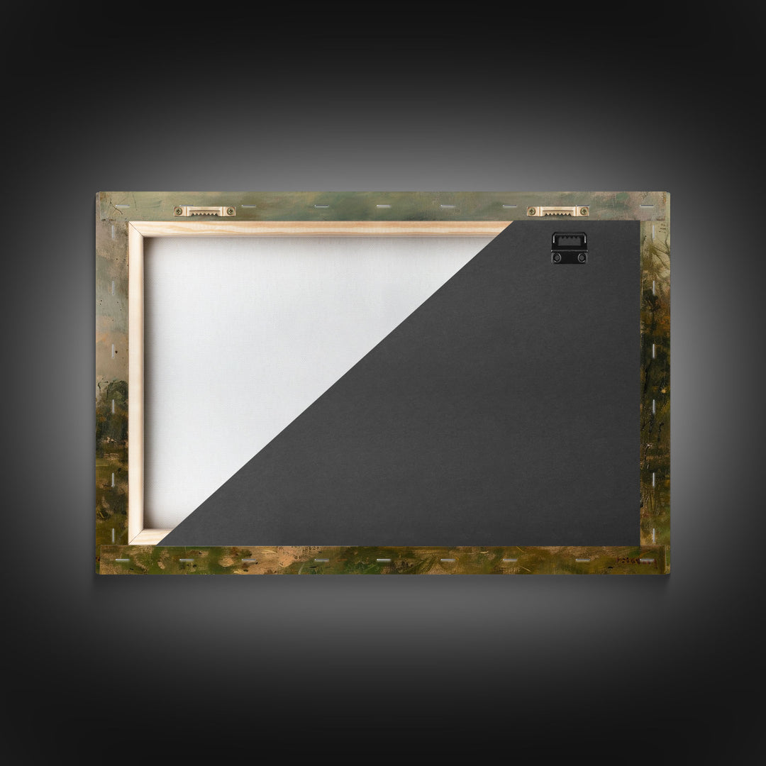 Slightly Scorched Vintage Landscape Painting Print | Framed Wall Art Or Metal Print | Home Decor | 40x60 Art | Huge Art | Living Room Decor