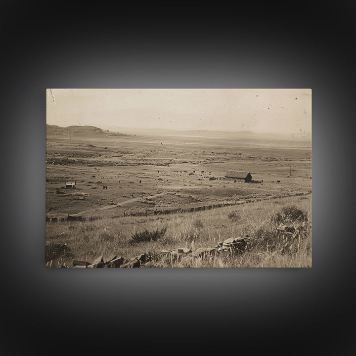 Vintage Southwestern Gallery Wall Art, Framed Canvas Print, Metal Print, Wild West Wall Art, Rustic Country Wall Art, Farmhouse Decor