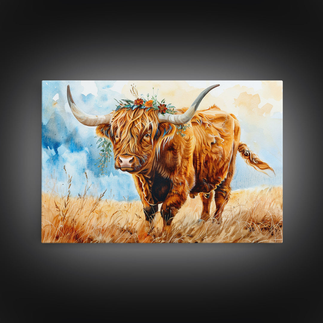 Cow Wall Art, Cow Print, Cow Wallhanging, Farmhouse Decor, Country Western Decor, Cow Lover Gift, Cottage Core Framed Art, Cute Cow