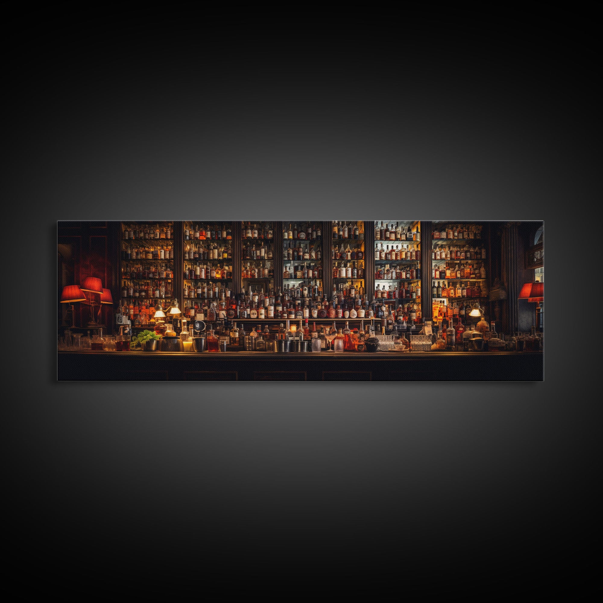 Bar Cart Decor, Framed Wall Art, Vintage Liquor Cabinet Photography Print, Bar Decor, Home Bar Decor, Western Art, Modern Bar Decor