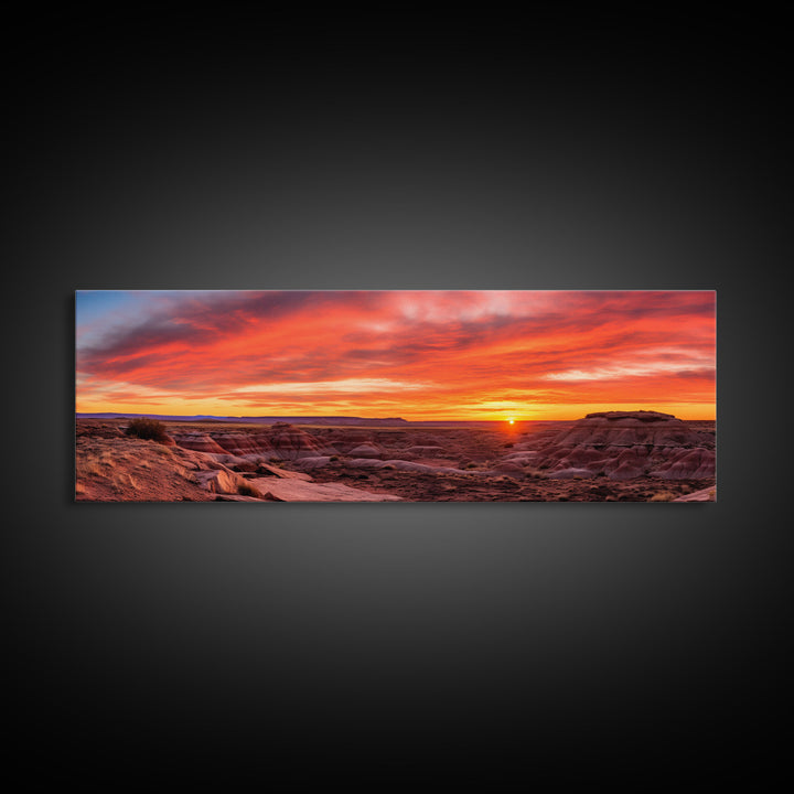 Panoramic of Petrified Forest National Park, Extra Large Wall Art, Panoramic Wall Art, Panoramic Print, Landscape Photography Landscape