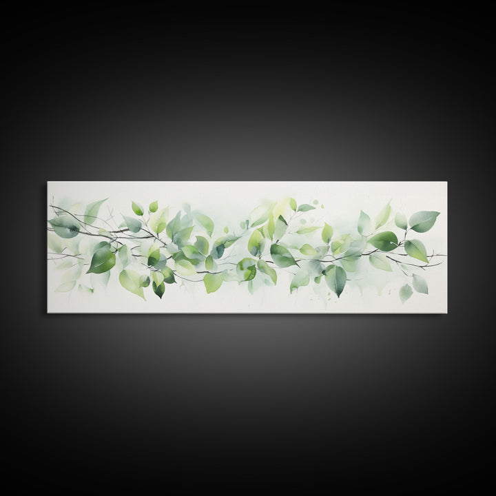 Botanical Art Print - Framed Canvas Print - Eucalyptus Art - Garden Print - Large Gallery Wrap Ready To Hang Wall Art, Optional Frame