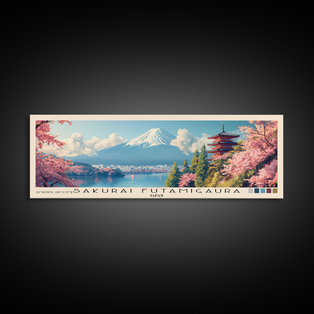 Sakurai Futamigaura, Japan Panoramic Print, Vacation Gift, Japan Wall Art, Vacation Wall Art, Vacatation Memories, Beach Decor, Beach Or Lakehouse Art