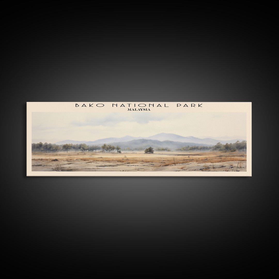 Bako National Park Travel Poster Print, Framed Canvas Wall Art, Metal Wall Art, Malaysia art, Gift For Him, Travel Wall Art, Travel Lover Gift