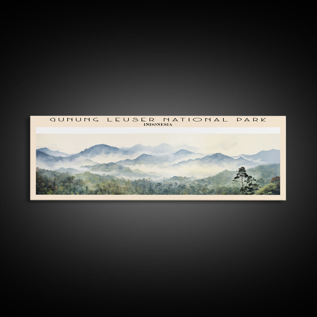 Gunung Leuser National Park Wall Art Travel Poster Print, Gift For Travel Lover, Vacation Gift, COUNTRY Wall Art, Home Decor, Original Art