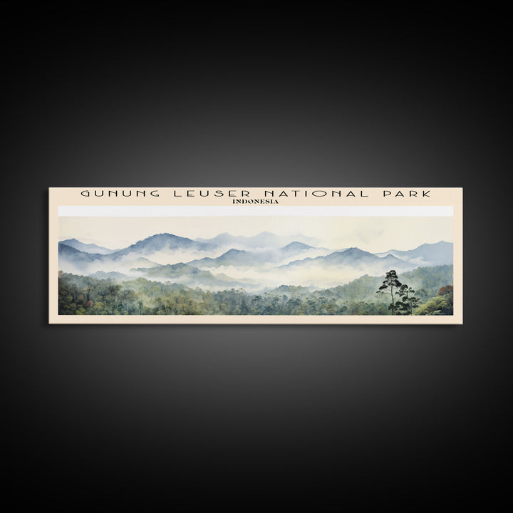 Gunung Leuser National Park Wall Art Travel Poster Print, Gift For Travel Lover, Vacation Gift, COUNTRY Wall Art, Home Decor, Original Art