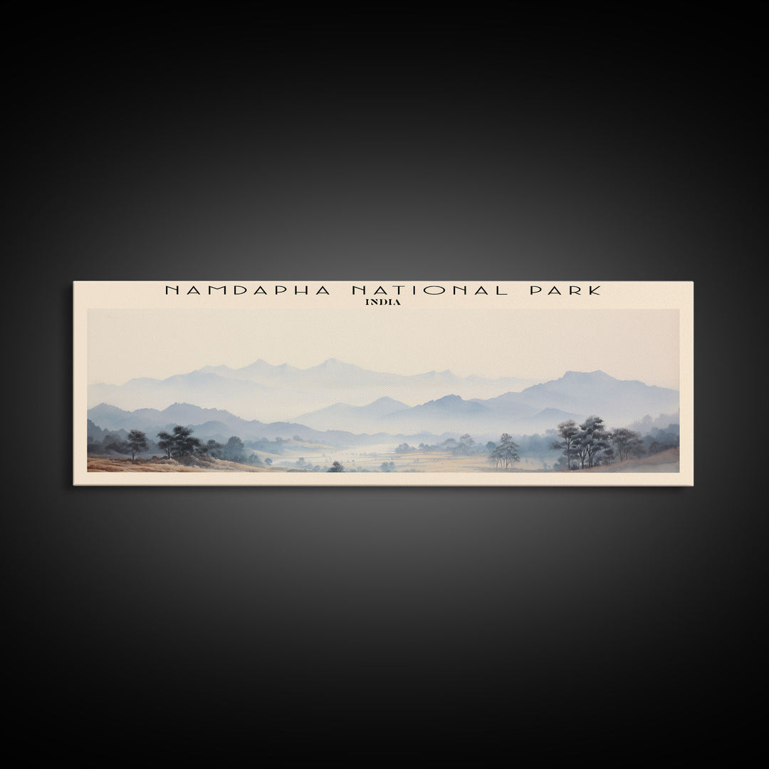 Namdapha National Park Travel Poster Print, Framed Canvas Wall Art, Metal Wall Art, COUNTRY art, Gift For Him, Travel Wall Art, Travel Lover Gift