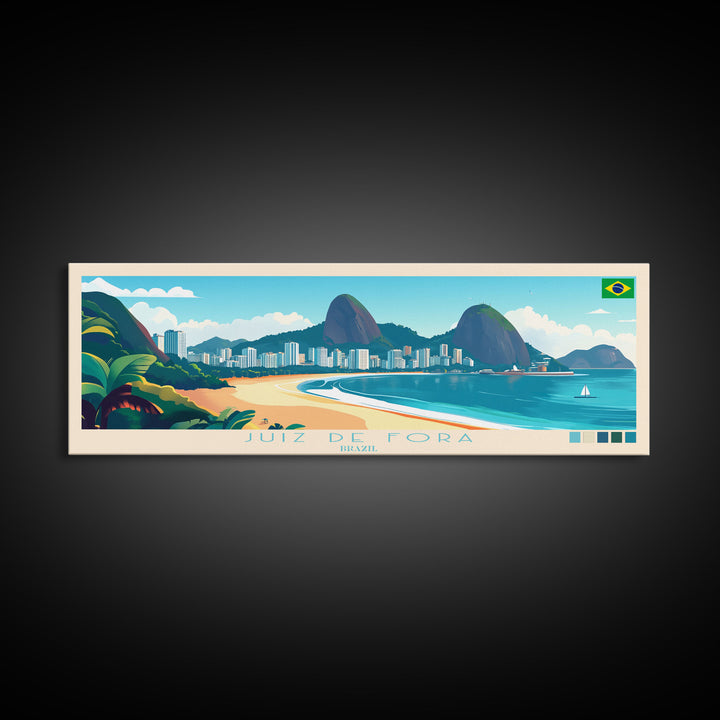 Juliaca, Peru Panoramic Travel Poster Canvas Print, Juliaca, Peru Painting, Peru Art, Juliaca Travel Art, Guest Room Painting