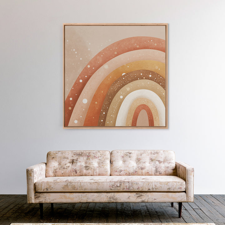 Earthy Boho Rainbow Arches Wall Art, Neutral Nursery Decor, Terracotta Abstract Print, Kids Room Decor, Modern Home Decor