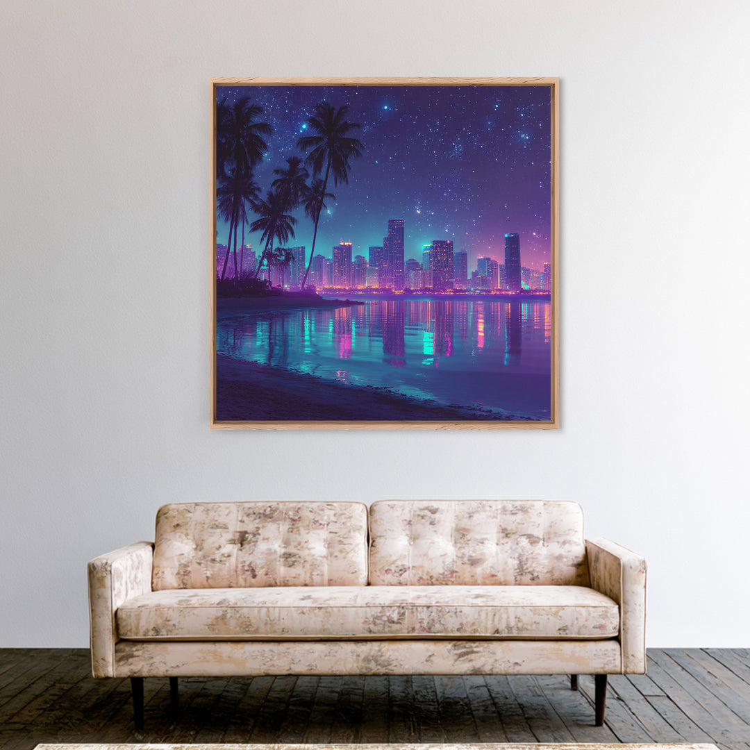Celestial Garden Of Golden Buddha Statues With Vibrant Pink Flowers Spiritual Wall Art Framed Canvas Print For Meditation Space