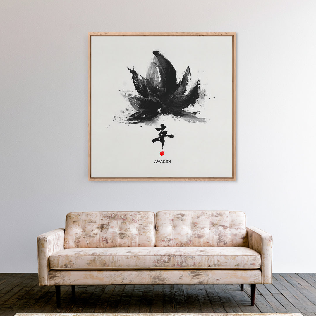 Radiant Meditation Figure In Starlit Cosmos Wall Art, Spiritual Awakening Canvas Print, Colorful Celestial Home Decor