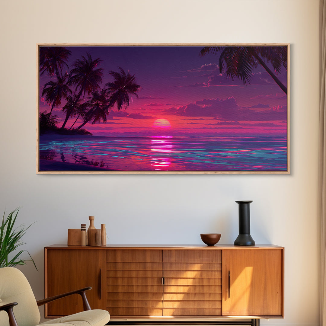 Peaceful Early Morning Lake With Coffee Mug On Dock Realistic Oil Painting Canvas Print Wall Art For Cozy Home Decor